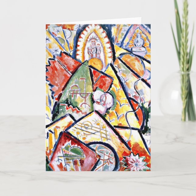 Marsden Hartley - Musical Theme Holiday Card (Front)