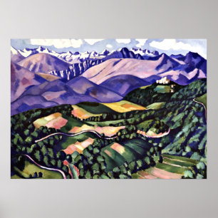 Marsden Hartley - Purple Mountains, Venice Poster