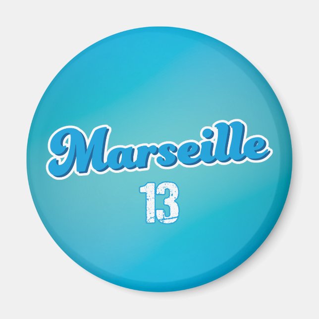 Marseille 13 France Magnet (Front)