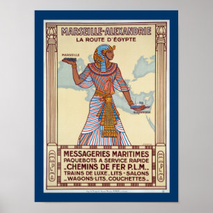 Marseille - Alexandrie ~ La Route D'Egypte Poster