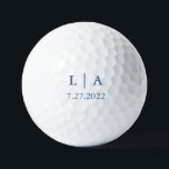 Marseille Bleu Wedding Personalised Golf Ball<br><div class="desc">Gorgeous Marseille Bleu golf ball. Perfect gift for the newlyweds in your life!</div>