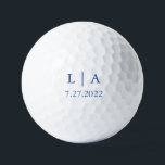 Marseille Bleu Wedding Personalised Golf Ball<br><div class="desc">Gorgeous Marseille Bleu golf ball. Perfect gift for the newlyweds in your life!</div>