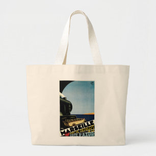 Marseille ~ Cote D'Azur Large Tote Bag