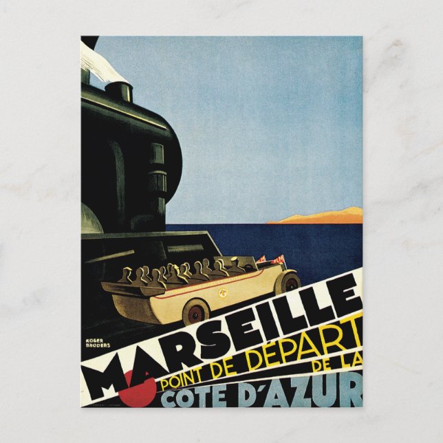Marseille ~ Cote D'Azur Postcard (Front)