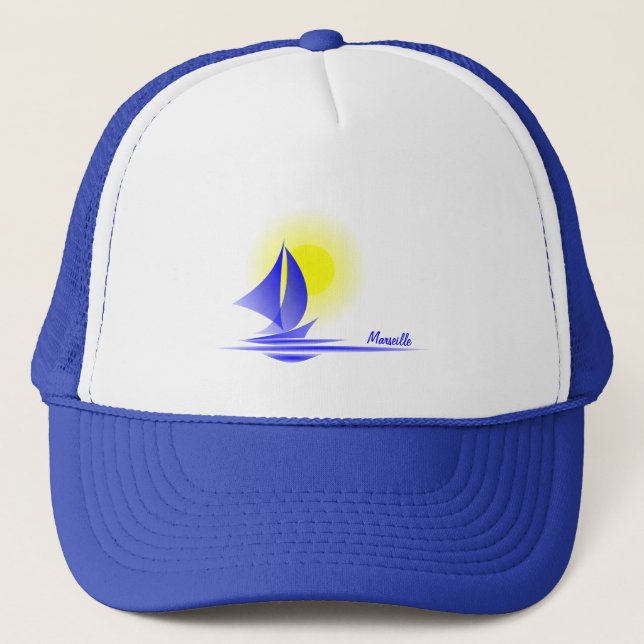 Marseille - cruise vacations trucker hat (Front)