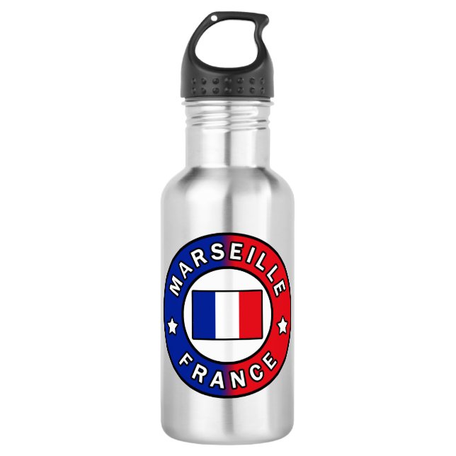 Marseille France 532 Ml Water Bottle (Front)