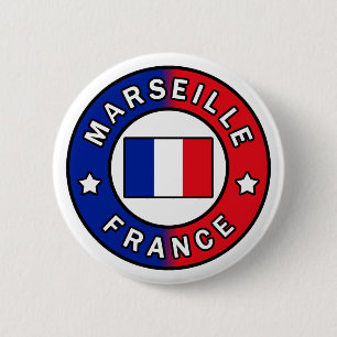 Marseille France 6 Cm Round Badge