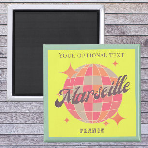 Marseille France City fashion pink colourful Magnet