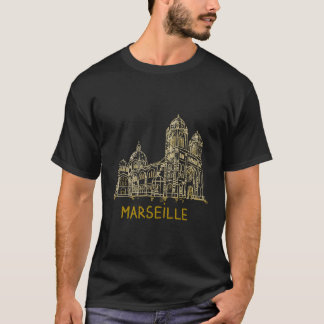 Marseille France Hand Drawn T-Shirt