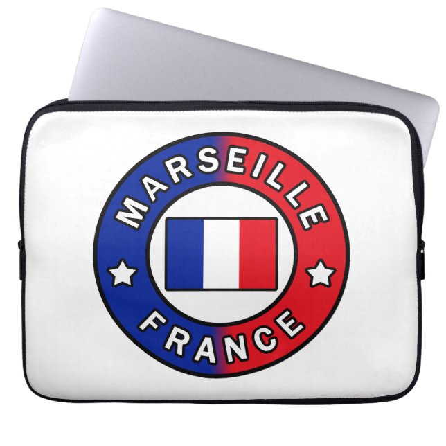 Marseille France Laptop Sleeve (Front)