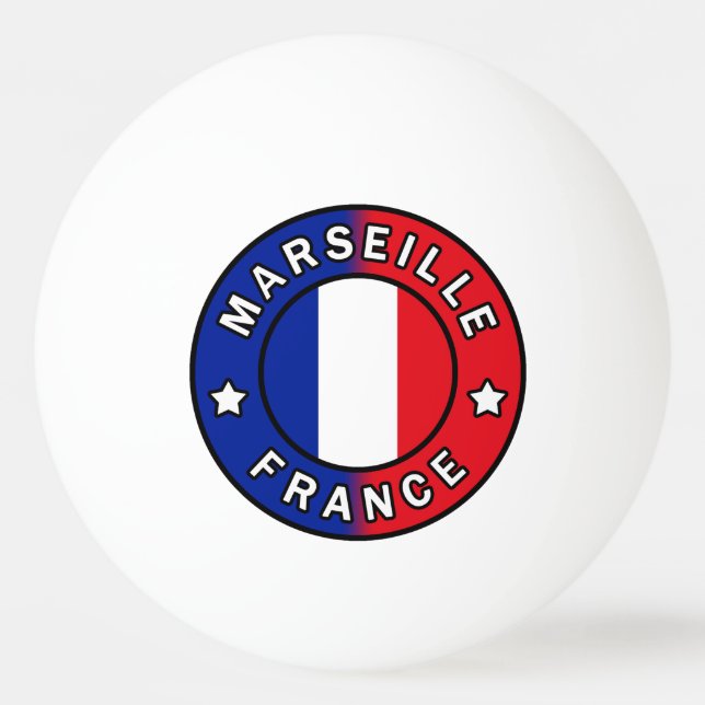 Marseille France Ping Pong Ball (Front)
