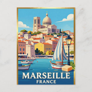 Marseille Vieux Port French Riviera Postcard
