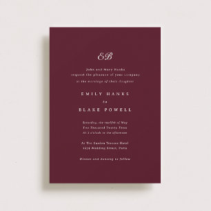 Marseille Wedding Invitation