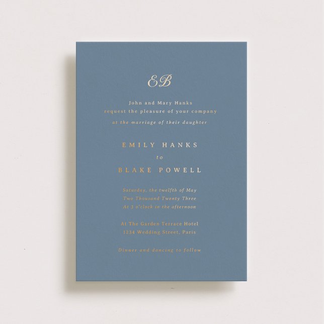 Marseille Wedding Invitation Foil Invitation (Creator Uploaded)