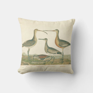 Marsh Bird Curlew Snipe Birding Cushion