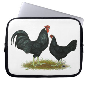 Marsh Daisy Chickens Laptop Sleeve