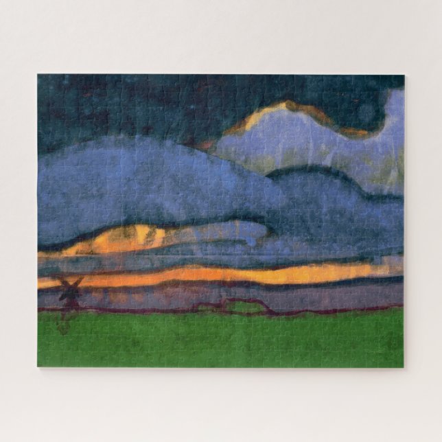 Marsh Landscape with a Mill | Emil Nolde | Jigsaw Puzzle (Horizontal)