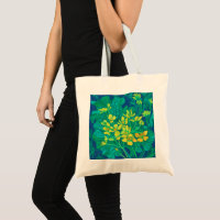 Marsh Marigold Summer Wildflowers Floral Painting