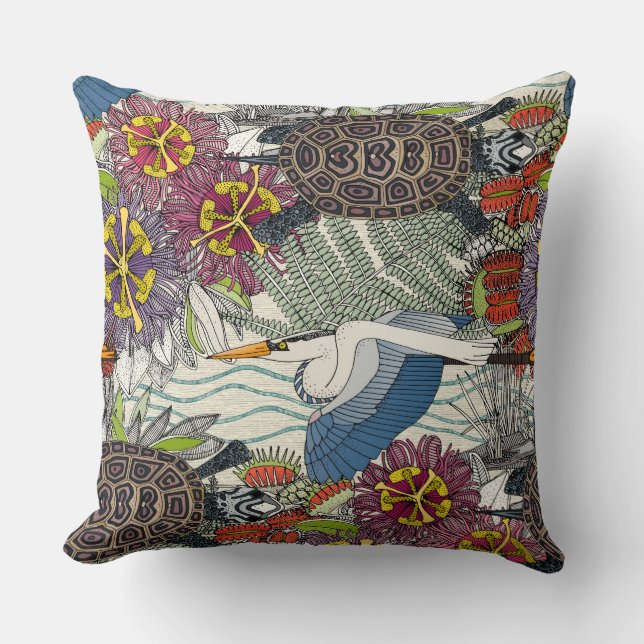 marsh NC pearl Throw Pillow (Front)