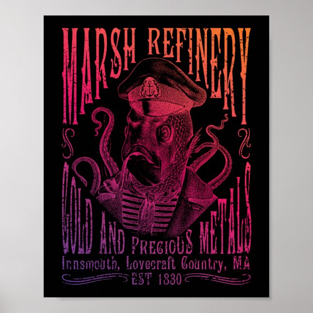 Marsh Refining Company Innsmouth Lovecraft Poster (Front)
