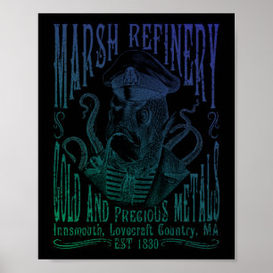 Marsh Refining Company Innsmouth Lovecraft Poster