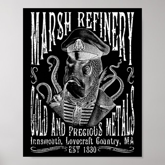 Marsh Refining Company Innsmouth Lovecraft Poster (Front)