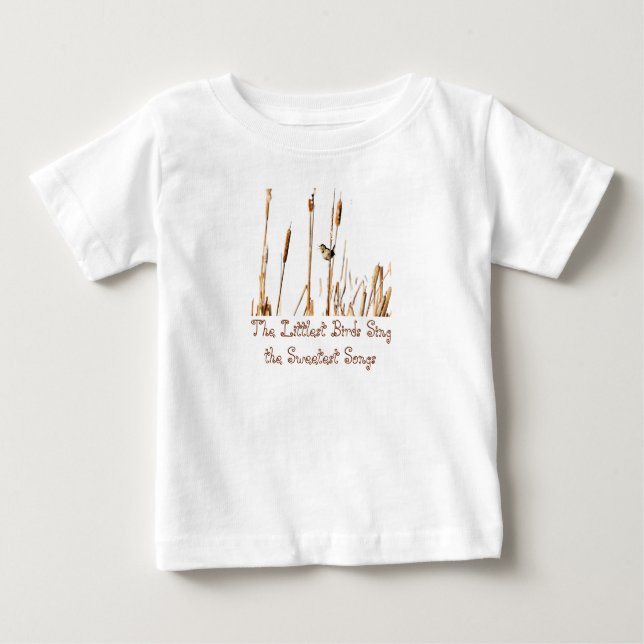 Marsh Wren Songbird Baby T-Shirt (Front)