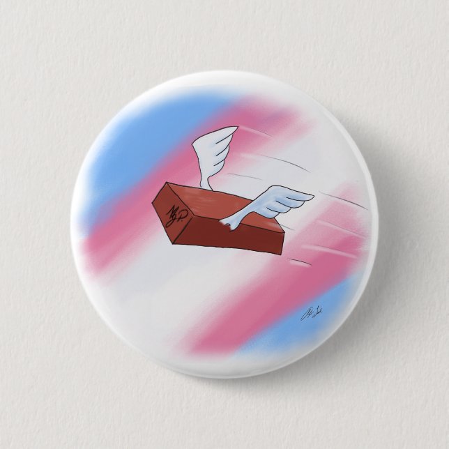 Marsha P. Johnson Sends Her Regards 6 Cm Round Badge (Front)