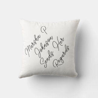 Marsha P. Johnson Sends Her Regards Cushion