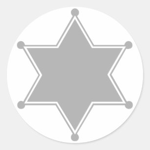 Marshal Badge Classic Round Sticker