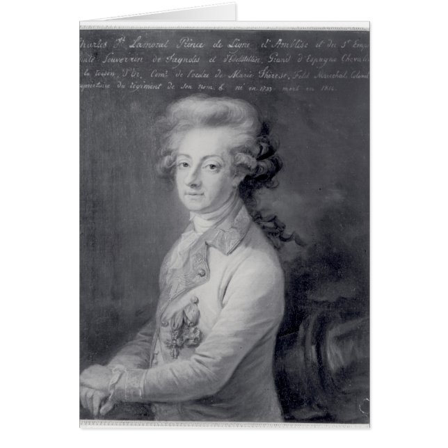 Marshal Charles-Joseph  Prince de Ligne (Front)