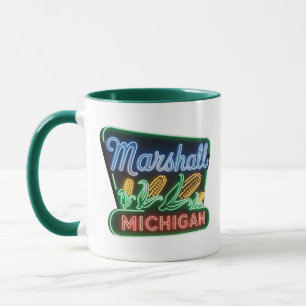 Marshal Michigan Neon Corn Sign  Mug