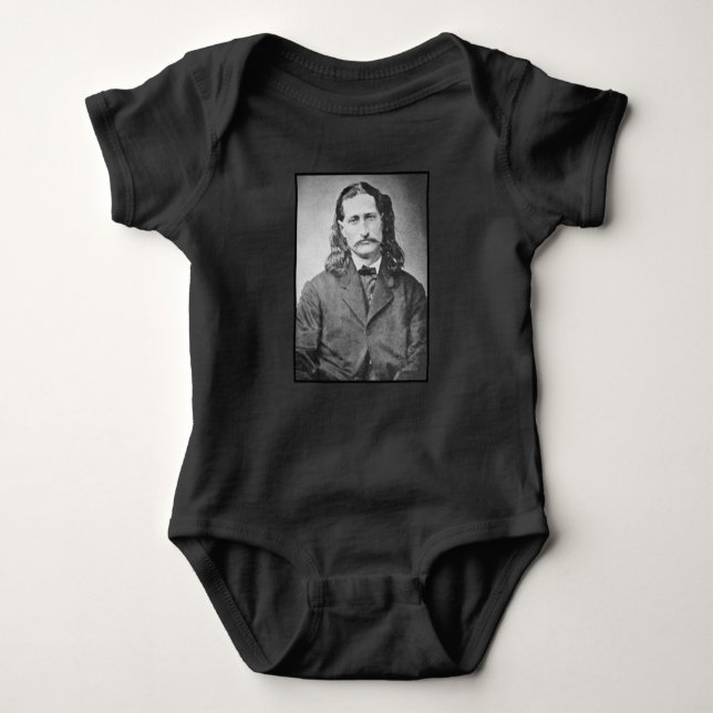 Marshal Wild Bill Hickok Old West Gunfighter Baby Bodysuit (Front)