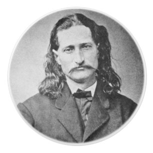 Marshal Wild Bill Hickok Old West Gunfighter Ceramic Knob