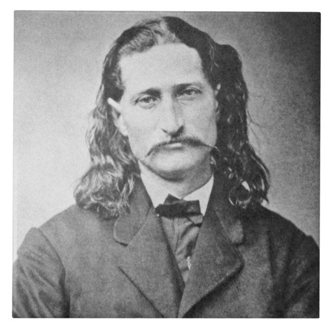 Marshal Wild Bill Hickok Old West Gunfighter Ceramic Tile (Front)