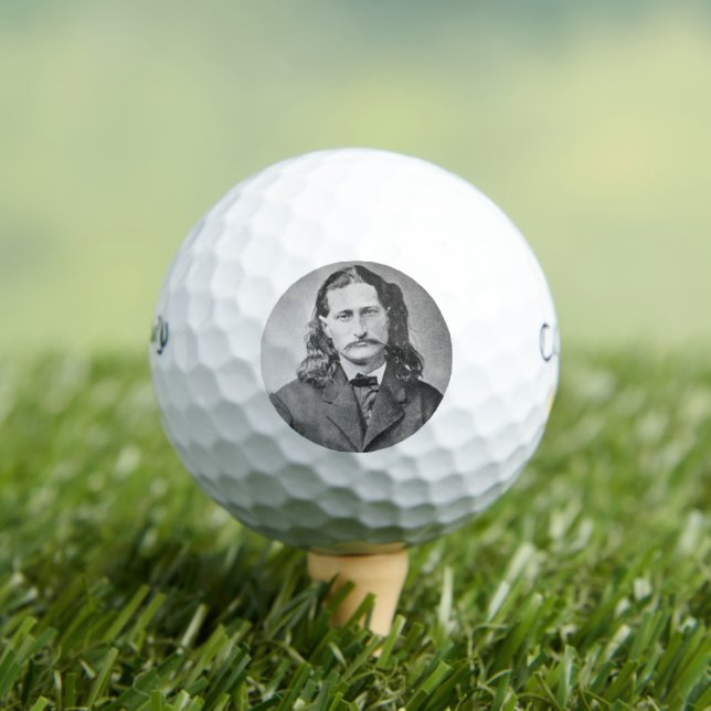 Marshal Wild Bill Hickok Old West Gunfighter Golf Balls (Insitu Tee)