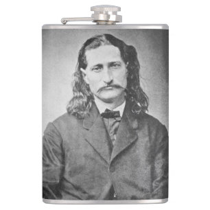 Marshal Wild Bill Hickok Old West Gunfighter Hip Flask