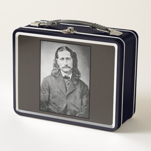 Marshal Wild Bill Hickok Old West Gunfighter Metal Lunch Box (Front)