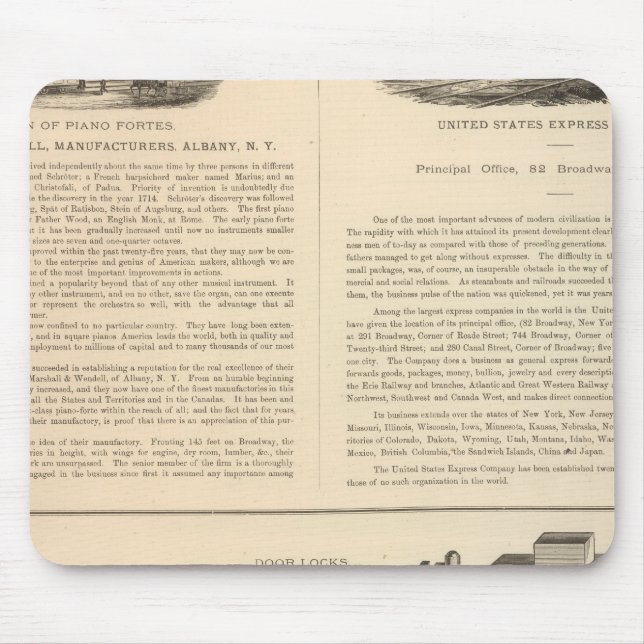 Marshall and Wendell, Manufacturers Mouse Pad (Front)