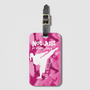 Marshall Arts For Girls Cute Pink Luggage Tag