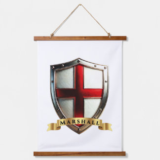Marshall England National Heritage Shield Hanging Tapestry