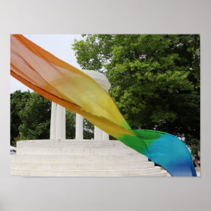 Marshall Fountain Rainbow Pride Poster