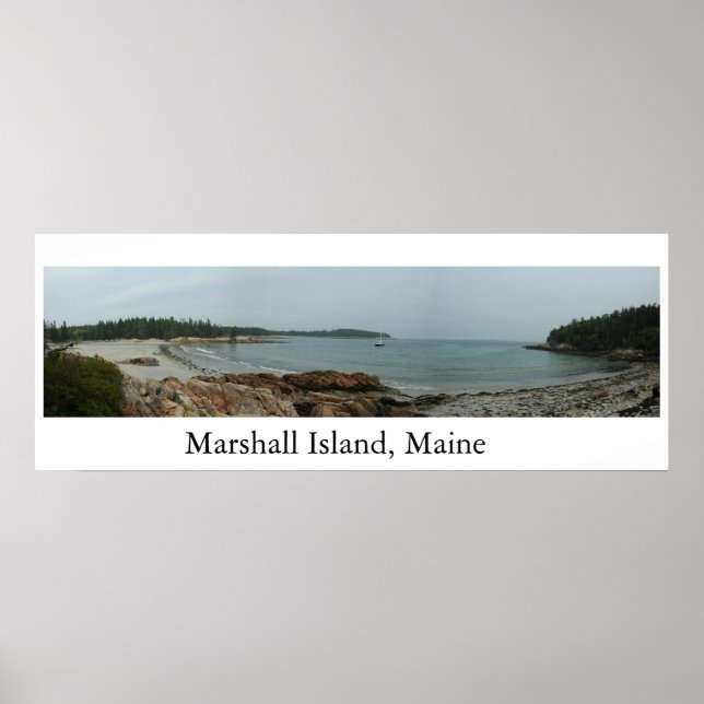 Marshall Island Beach Maine Poster (Front)