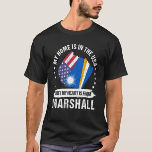Marshall Islands American Patriot Grown My Heart i T-Shirt