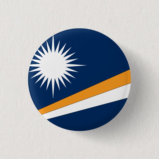 Marshall Islands Flag 3 Cm Round Badge (Front)