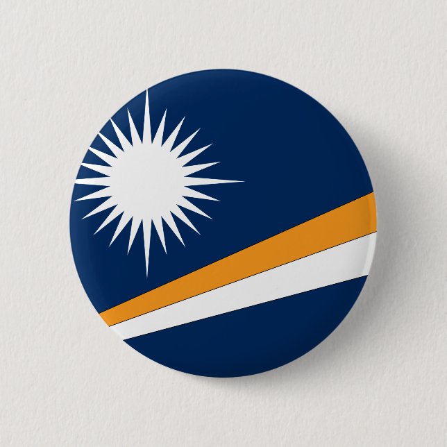Marshall Islands Flag 6 Cm Round Badge (Front)
