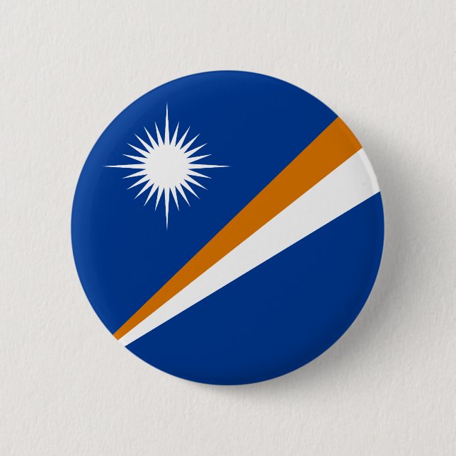 Marshall Islands Flag 6 Cm Round Badge (Front)