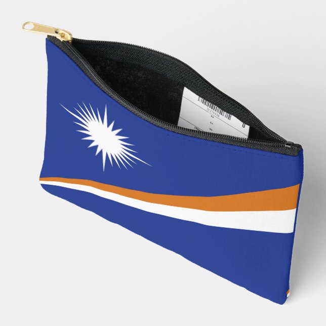 Marshall Islands flag Accessory Pouch (Open)