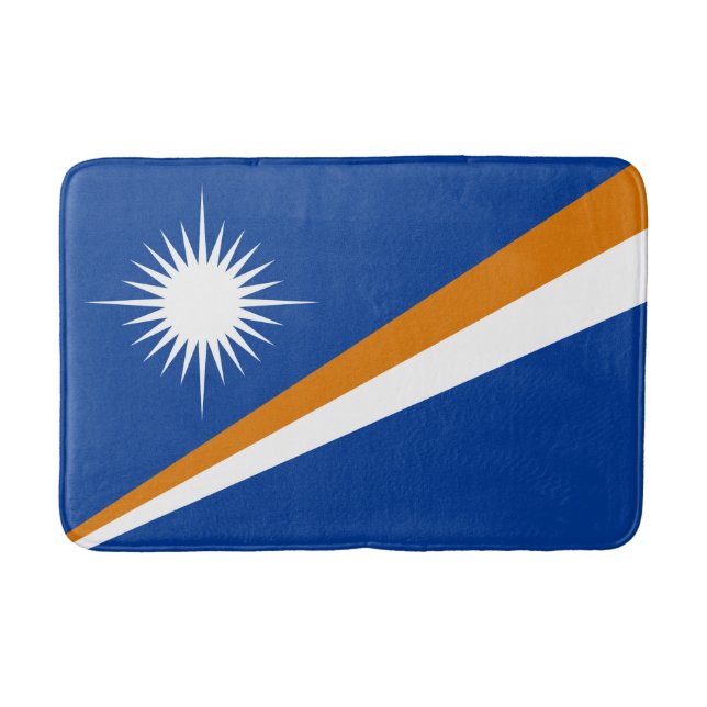 Marshall Islands Flag Bath Mat (Front)