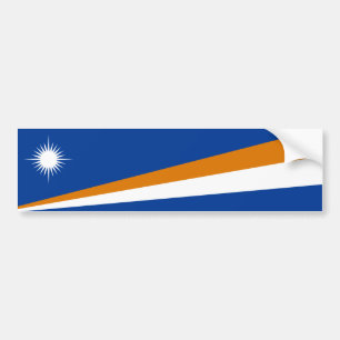 Marshall Islands Flag Bumper Sticker